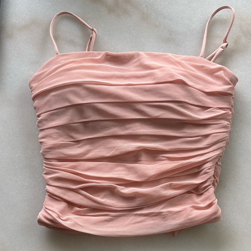 Express Pink Ruched Women's Top
